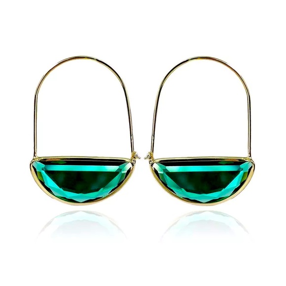 Anthropologie Jewelry - 🌈2/$30 New Anthro Faceted Crescent Earrings